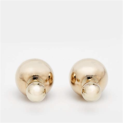 dior gold stud earrings|dior earrings outlet.